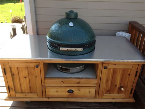 big green egg stainless steel cabinet|Big Green Egg cabinets.